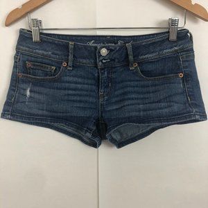 American Eagle Blue Jean Shorties Short Size 4